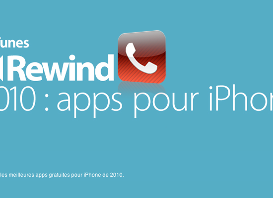 Apple iTunes Rewind 2010 – Urgences: L’application de l’année !
