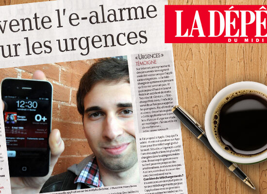 La Dépêche du Midi – Il invente l’e-alarme pour les urgences