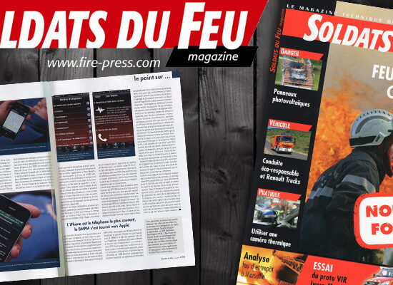 Soldats Du Feu Magazine dédie 3 pleines pages à l’application Urgences